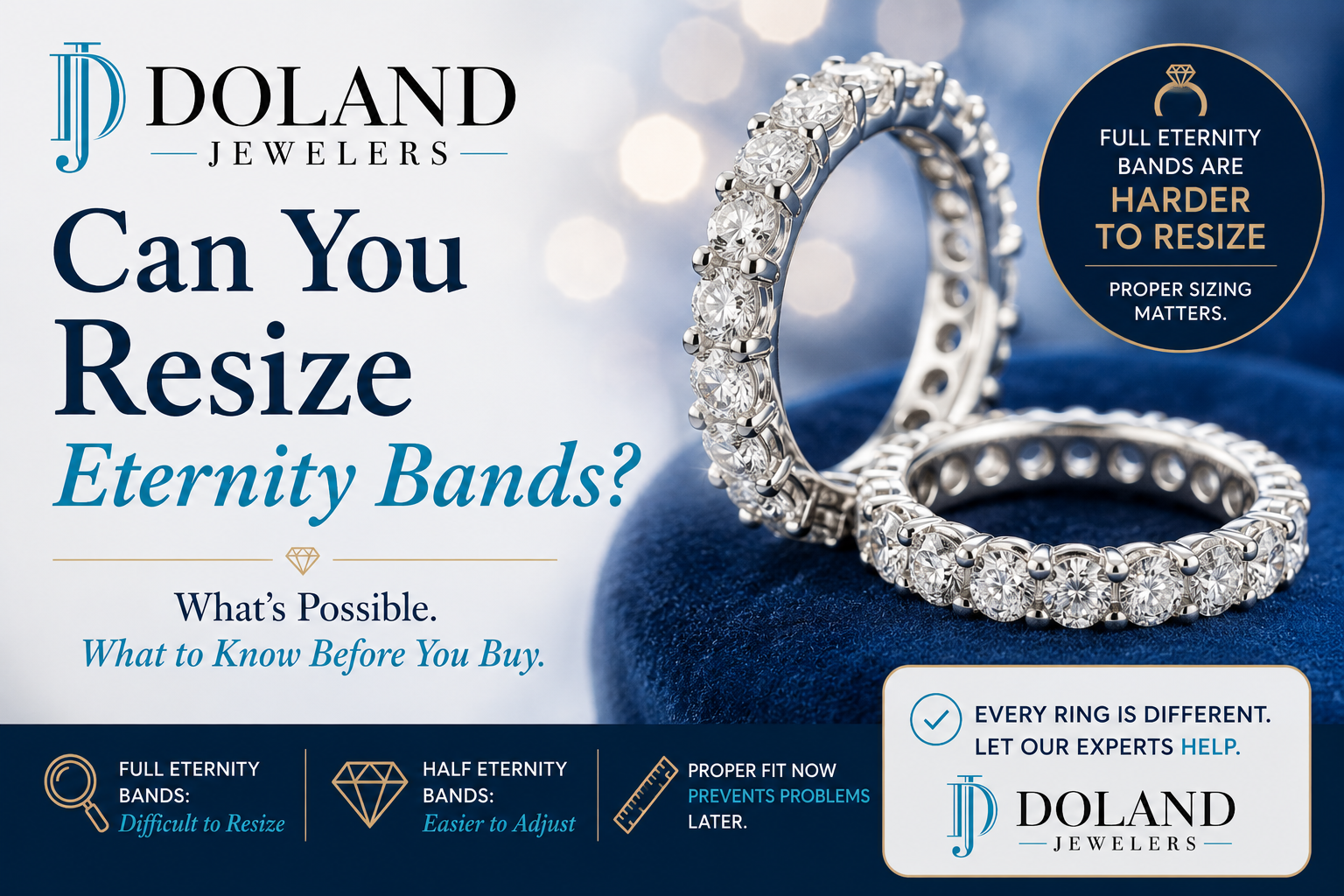 Can you resize eternity bands?