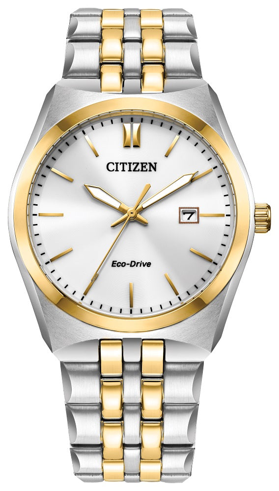 Citizen Eco-Drive Corso Two-Tone Yellow Gold Men's Dress Watch