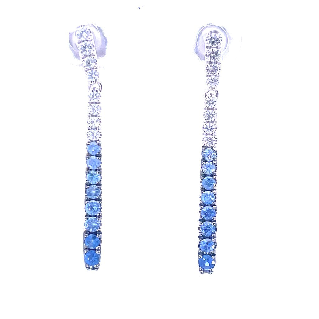 Le Vian 14K Gold Sapphire Earrings, 0.85 CTW