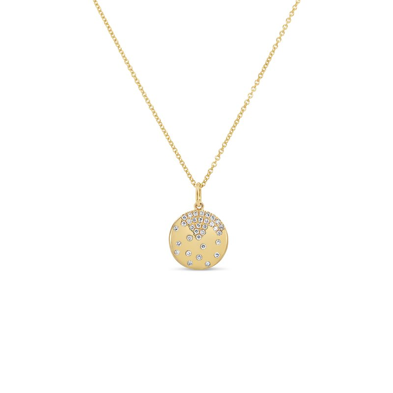 Confetti 14K Yellow Gold Diamond Pendant Necklace, 0.15 CTW