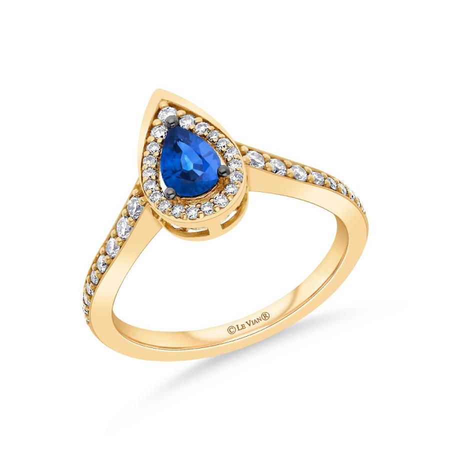 Le Vian 14K Gold Sapphire Ring, 0.27 CTW Diamonds