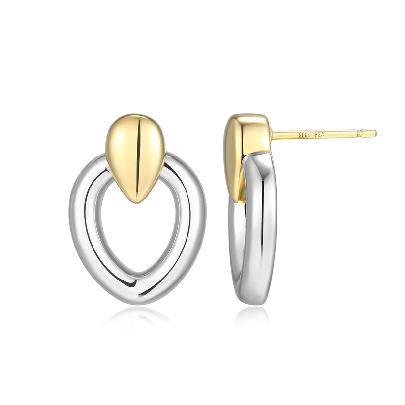 Elle Rhodium-Plated Earrings