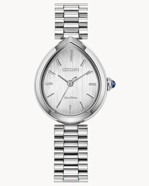 Citizen Eco-Drive L Rainell Stainless Steel Women's Dress Watch with Gray Dial