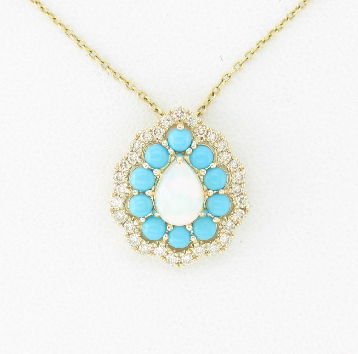 14K Yellow Gold Opal