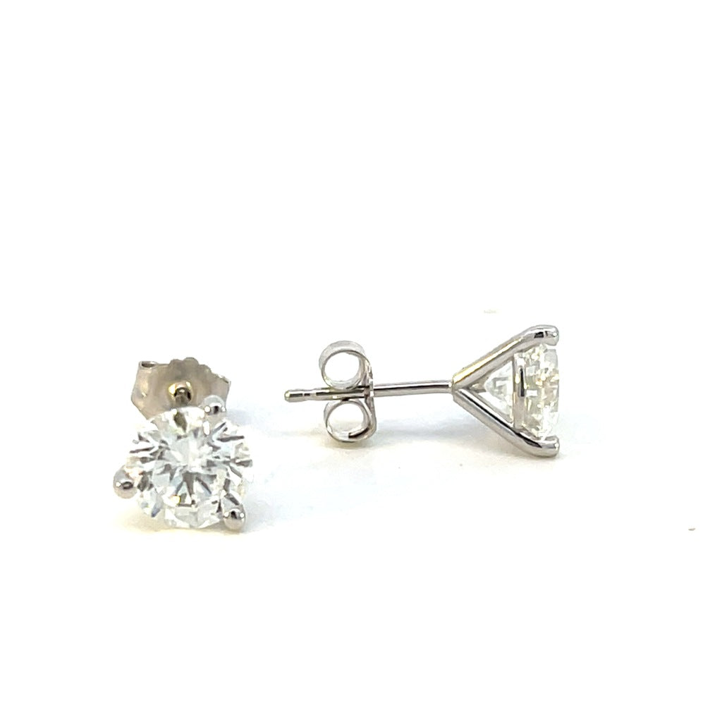 2.00ctw Lab-Grown Diamond Martini Stud Earrings in 14K White Gold