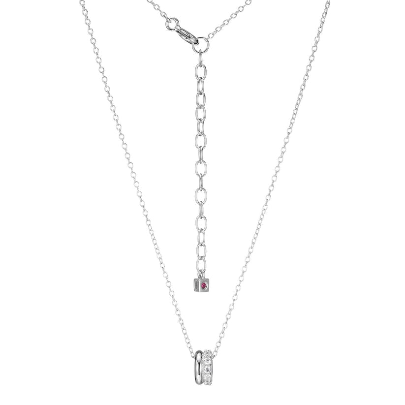 Goddess Sterling Silver CZ Pendant