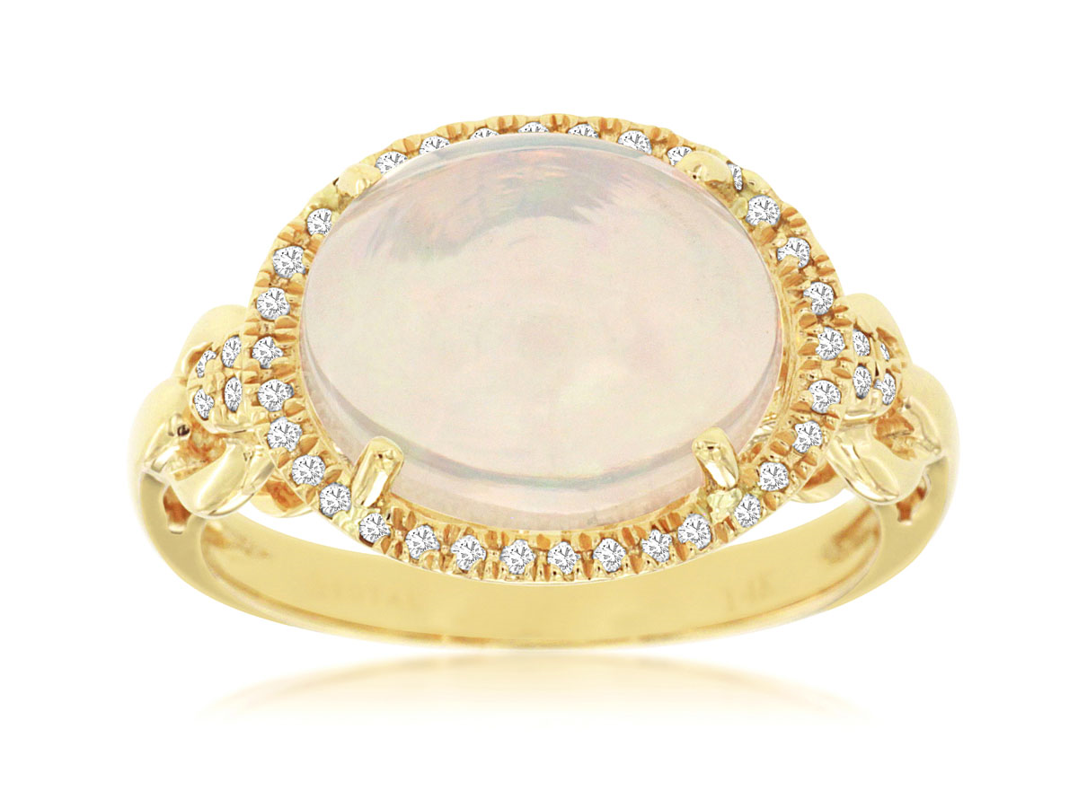 14K Gold Diamond Ring, 0.18 CTW Diamonds