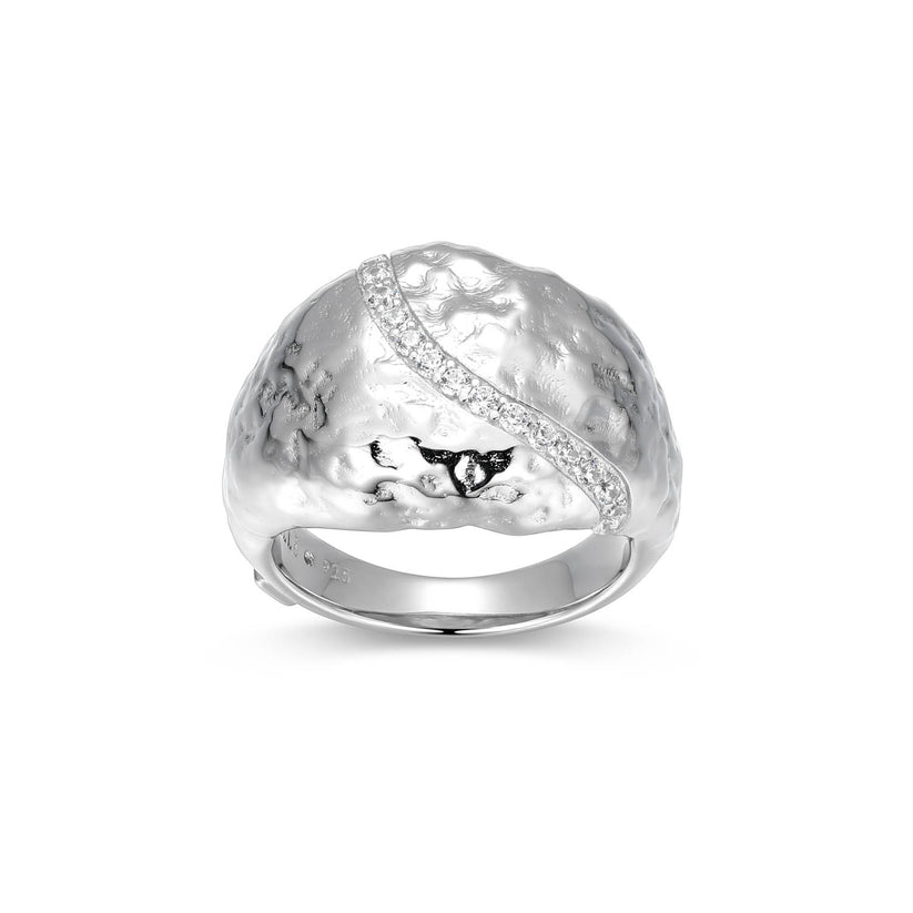 Elle "Galaxy" Sterling Silver Ring, Size 8