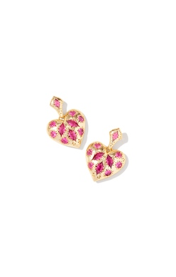 Kendar Scott Holland Pink Heart Earrings