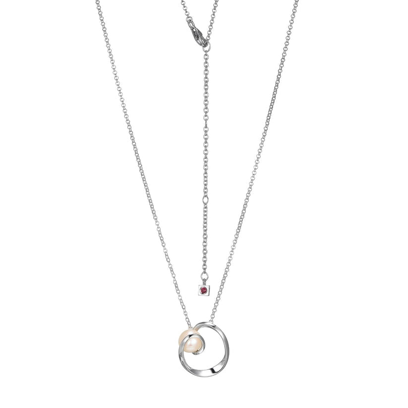 Elle Sterling Silver Pearl Pendant