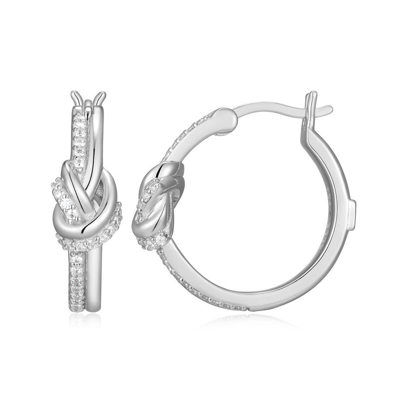 Unity Knot Hoop Earrings