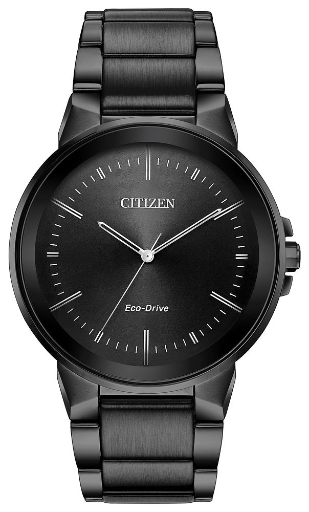 Citizen Eco-Drive All Black Stainless Steel Men’s Dress Watch