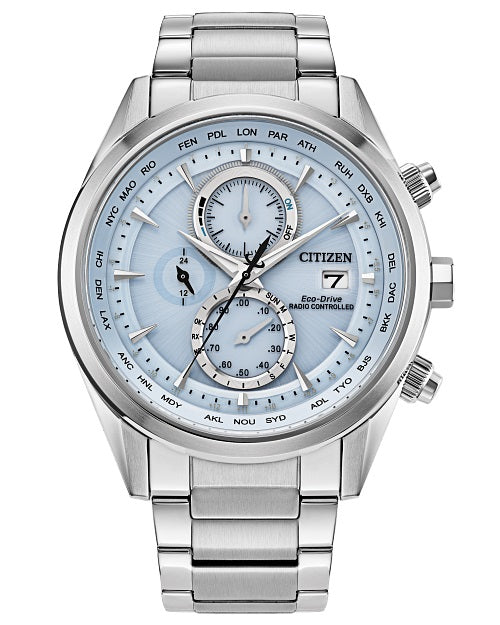 Citizen Eco-Drive Sport Luxury Stainless Steel Men’s Chronograph Watch