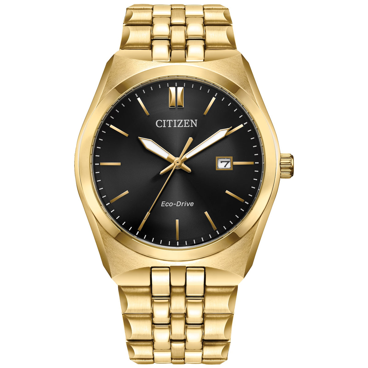 Gold-Tone Stainless Steel Men’s Dress Watch