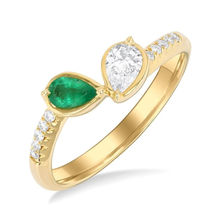 14K Gold Diamond Ring, 3mm, 0.35 CTW Diamonds