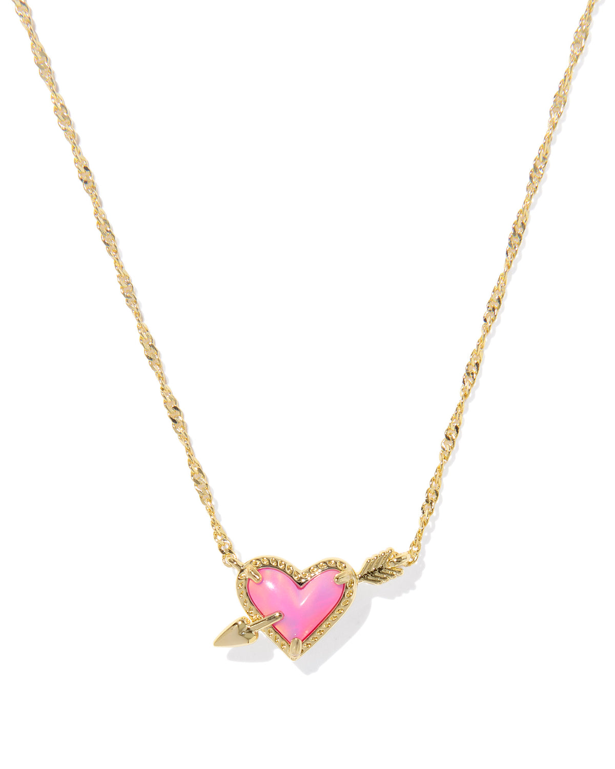 Ari Kendra Scott Pink Heart Necklace