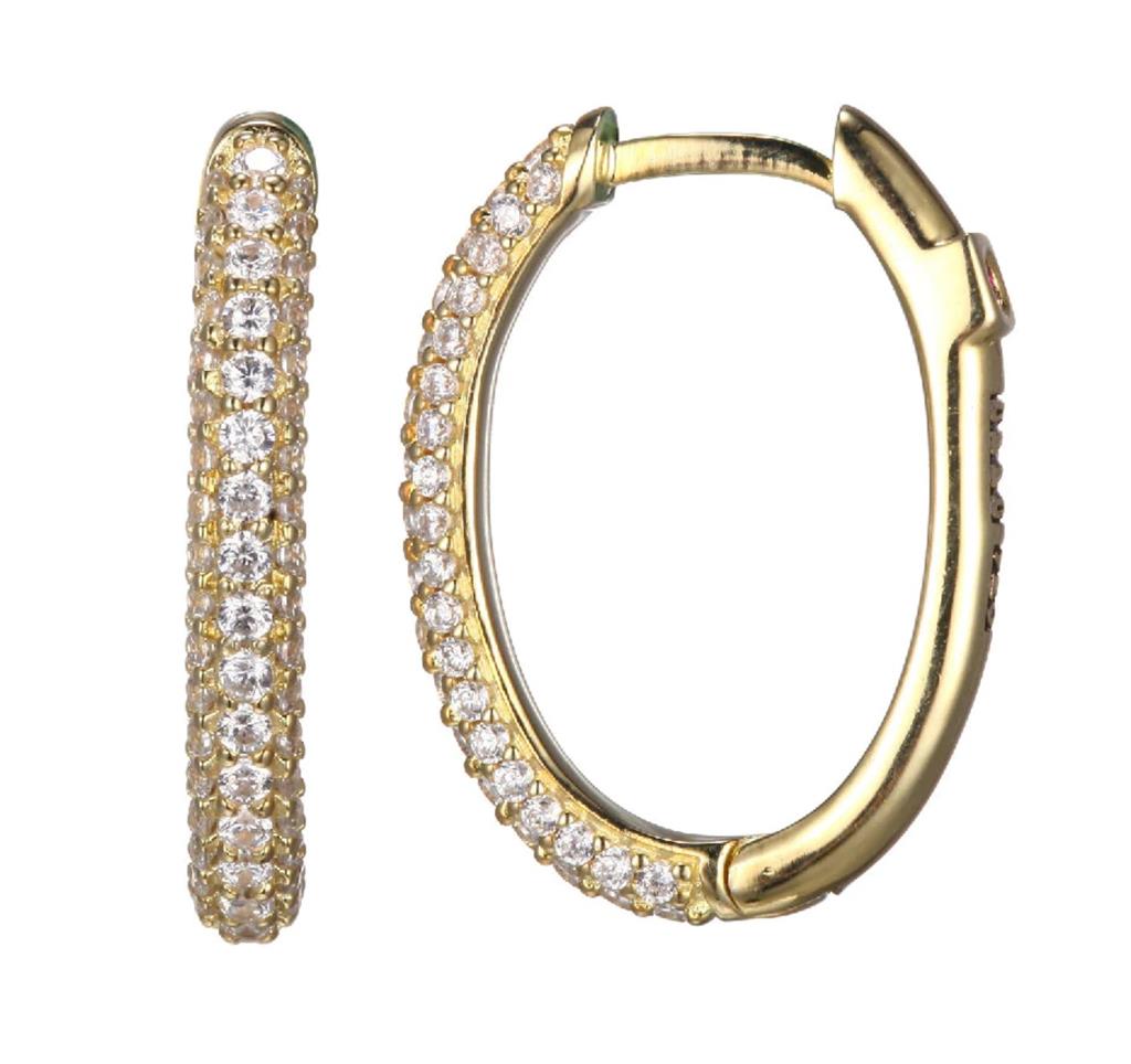 Elle Sterling Silver Hoop Earrings