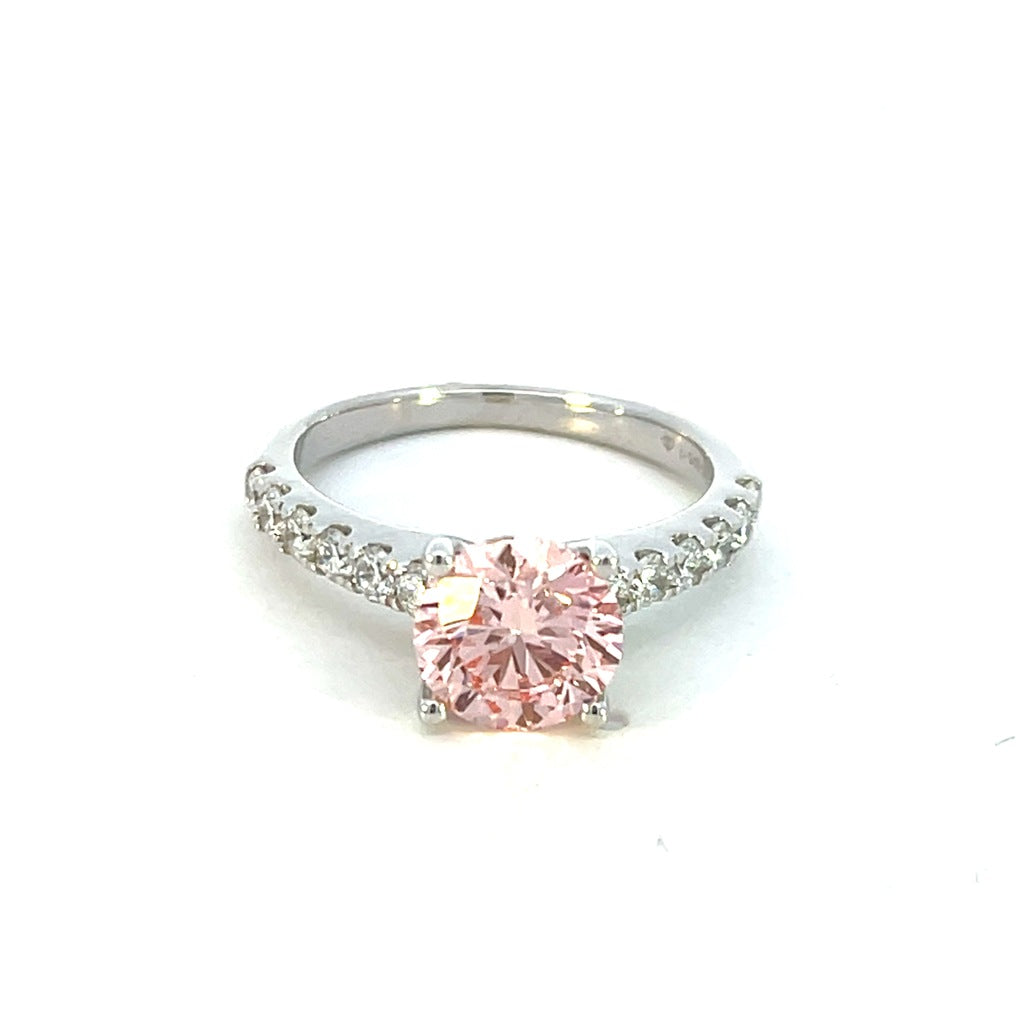 Pink Lab Diamond Fashion Ring