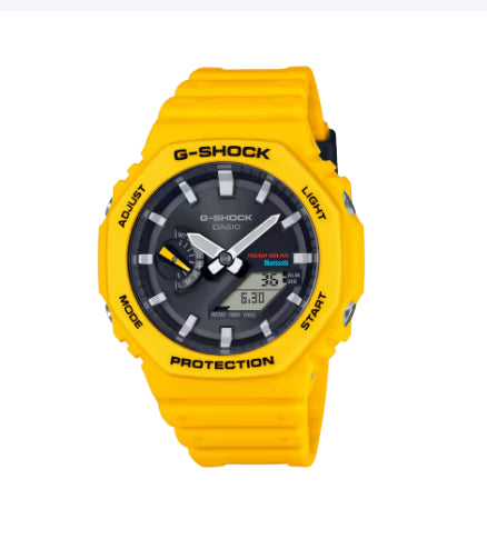 Casio G-Shock Yellow Solar Analog-Digital Watch with Smartphone Link