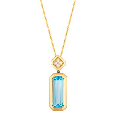 Le Vian 14K Yellow Gold Emerald and Diamond Gemstone Pendant