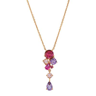 Le Vian 14K Rose Gold Pink Sapphire and Morganite Gemstone Pendant