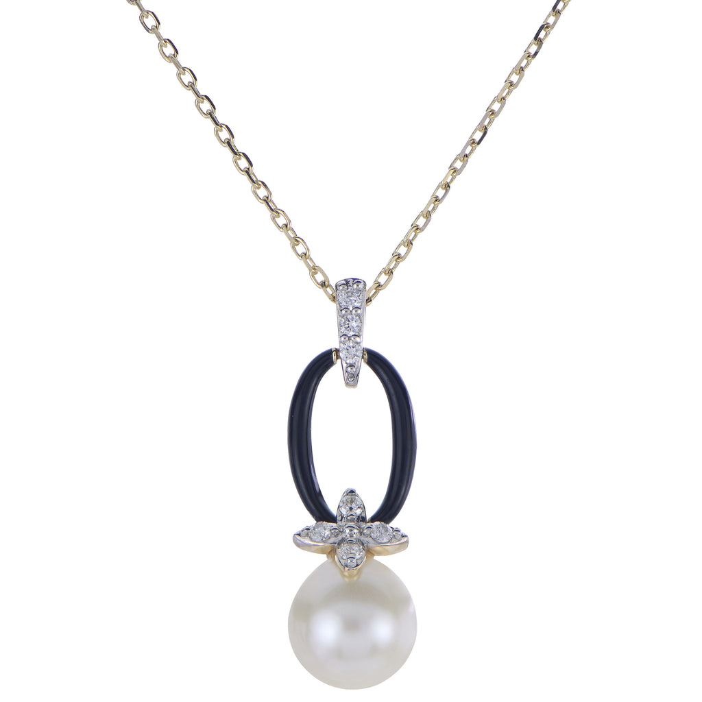 14K Yellow Gold Pearl