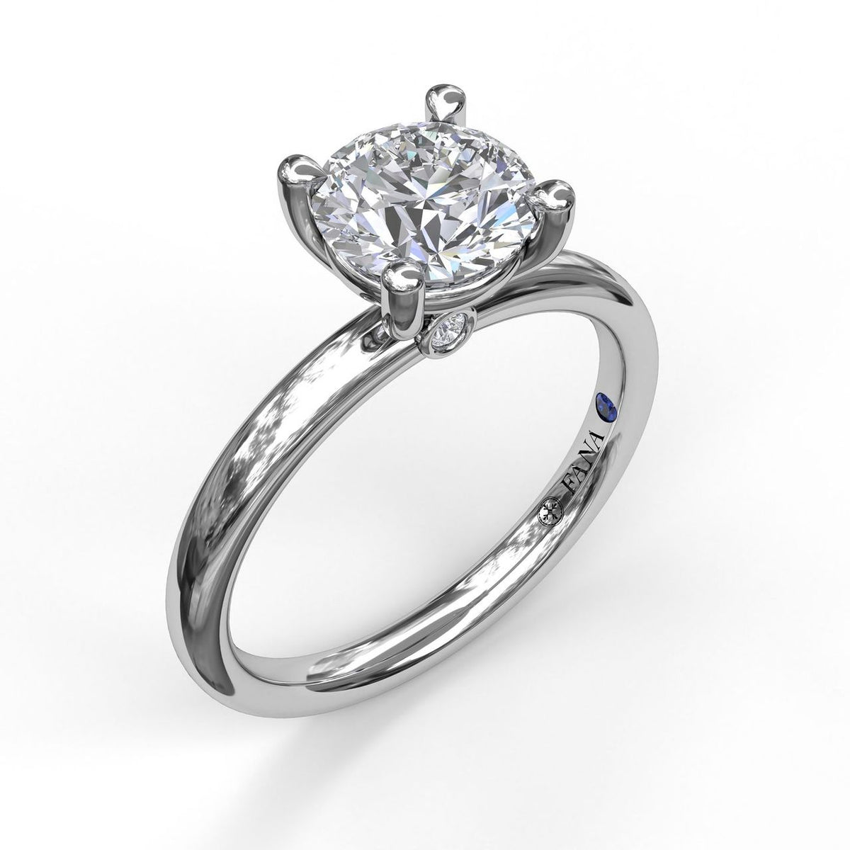 14K White Gold 1ct Lab-Grown Diamond Solitaire Engagement Ring