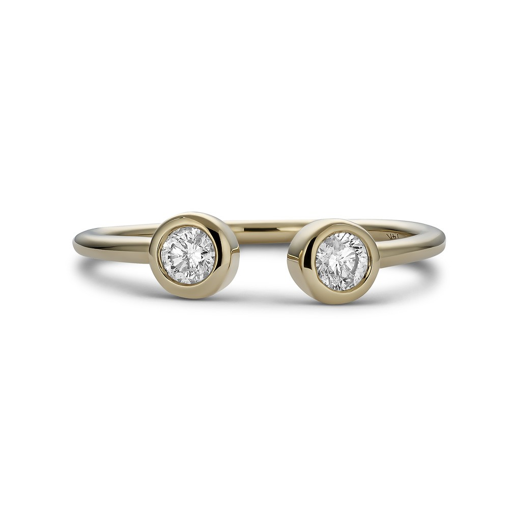 14K Gold Diamond Ring, 0.20 CTW Diamonds