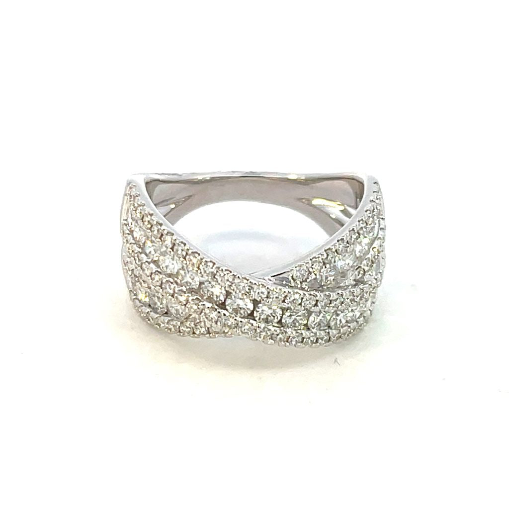 14K White Gold 1.50ctw Lab-Grown Diamond Fashion Ring