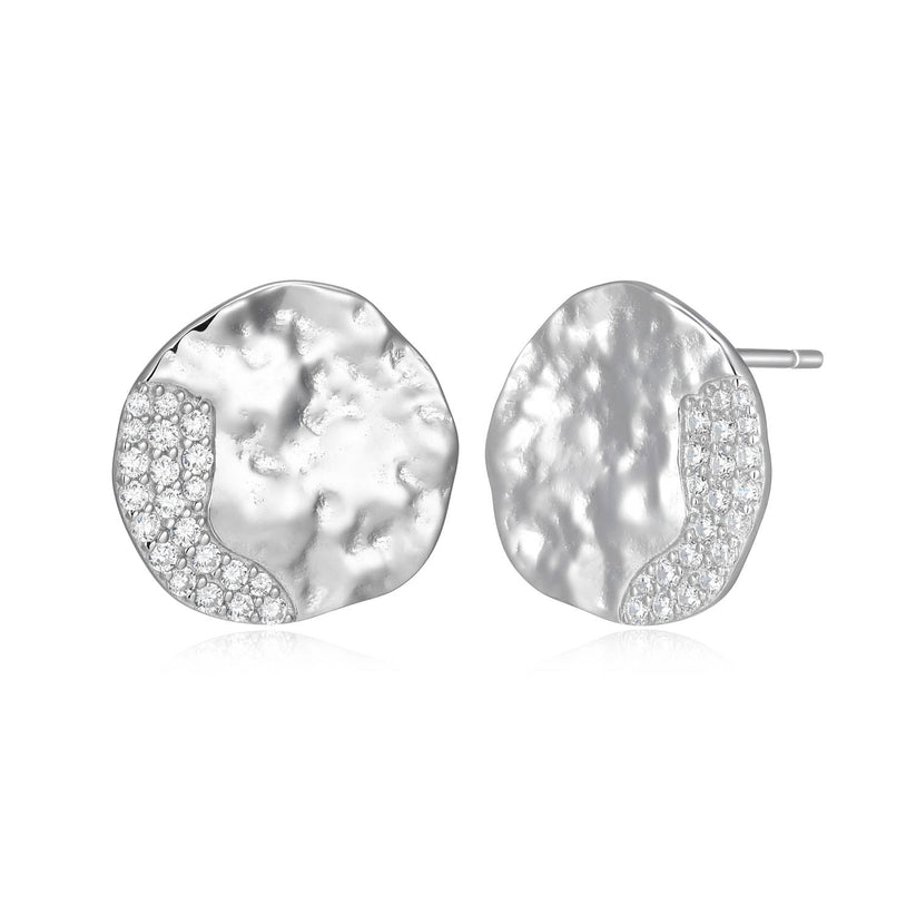 Galaxy Rhodium-Plated CZ Earrings