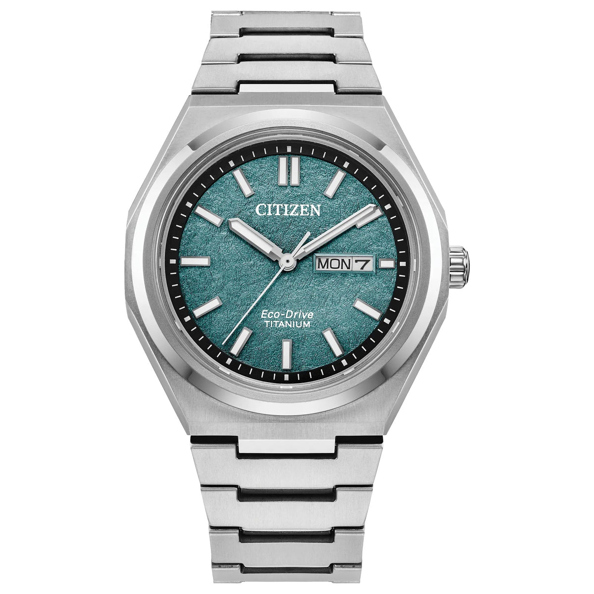 Citizen Eco-Drive Zenshin Three-Hand Green Dial Stainless Steel Watch